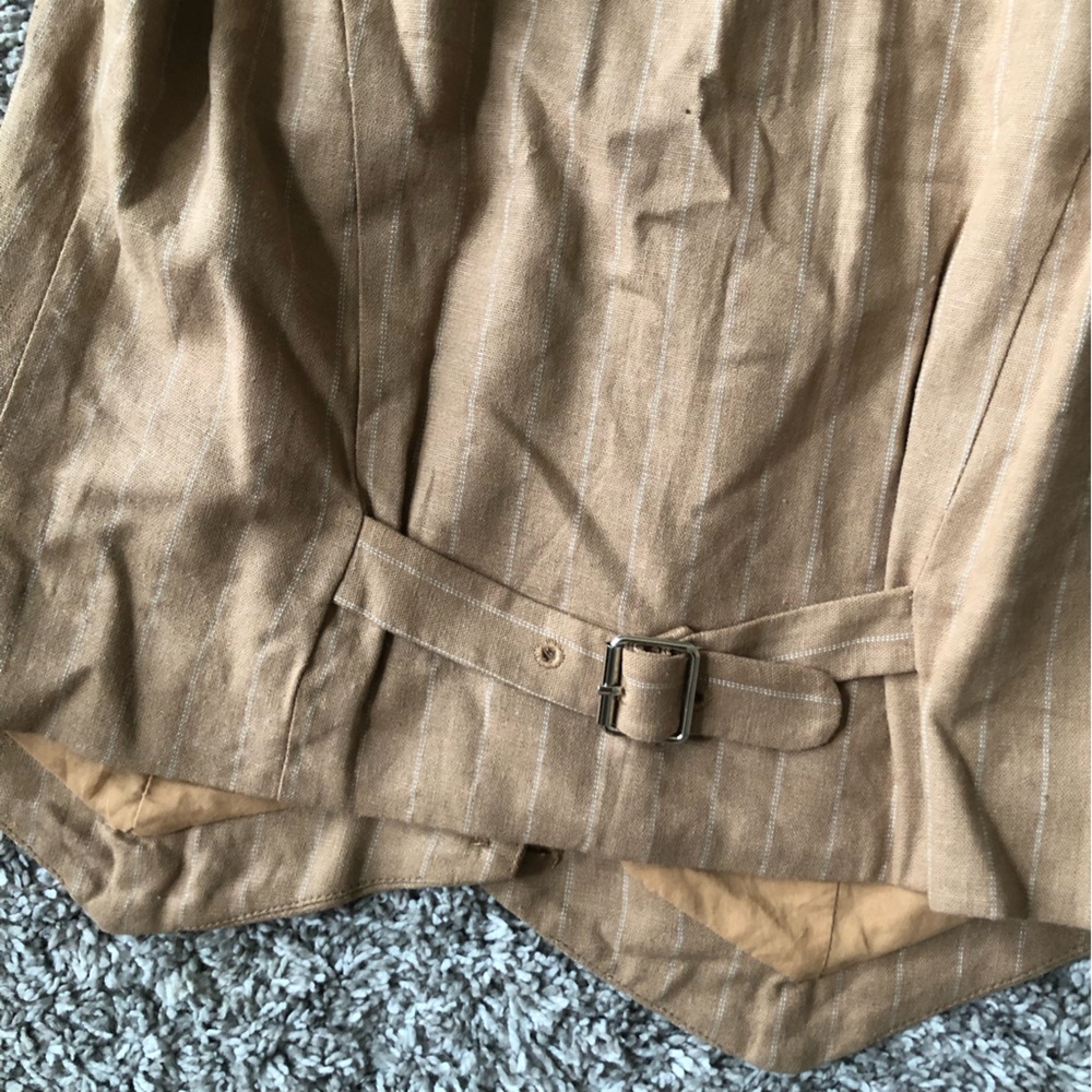 Nicholas Colbie Striped Linen Vest Sz6 - Picture 8 of 8